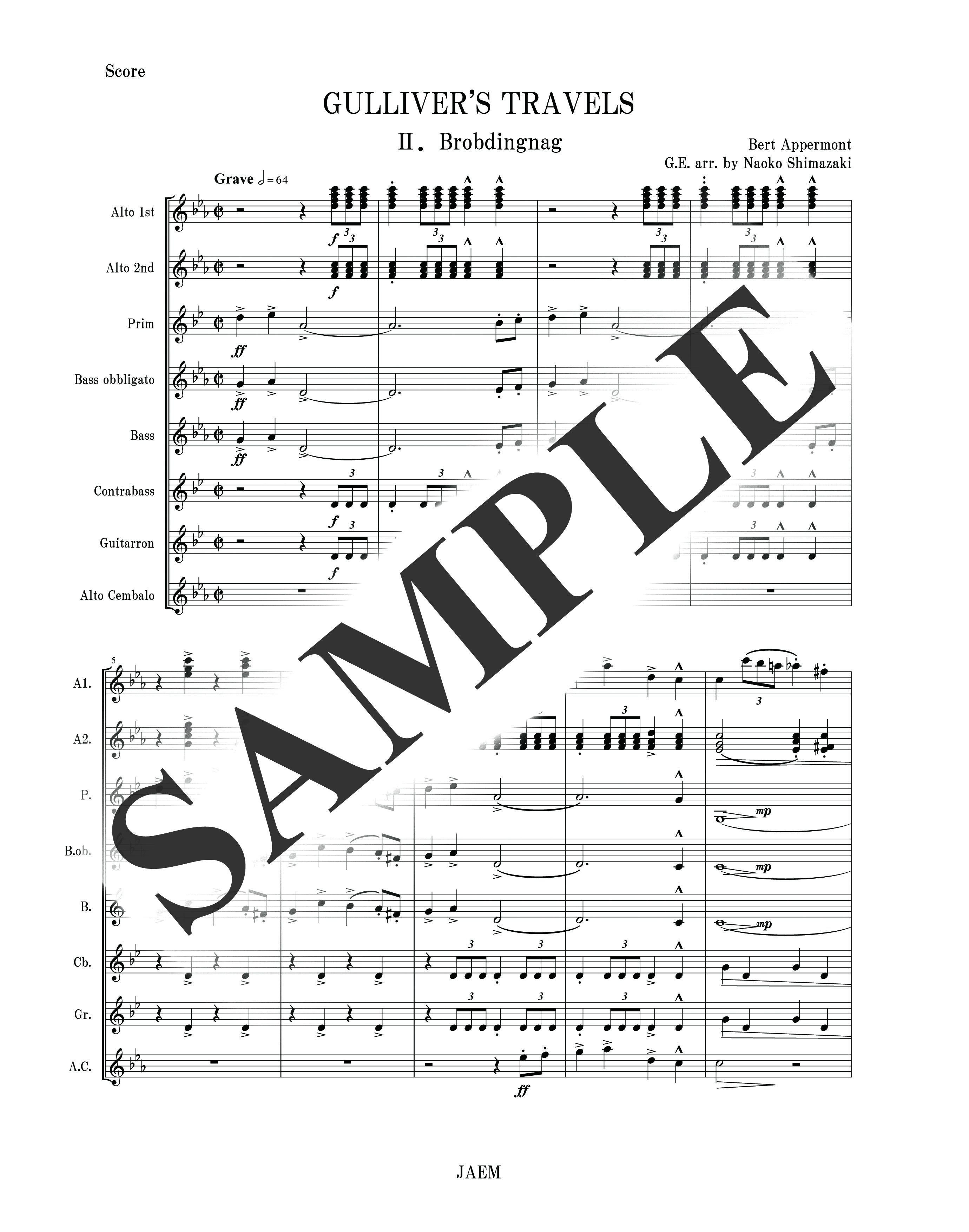 B.アッペルモント／ガリバー旅行記 第2楽章