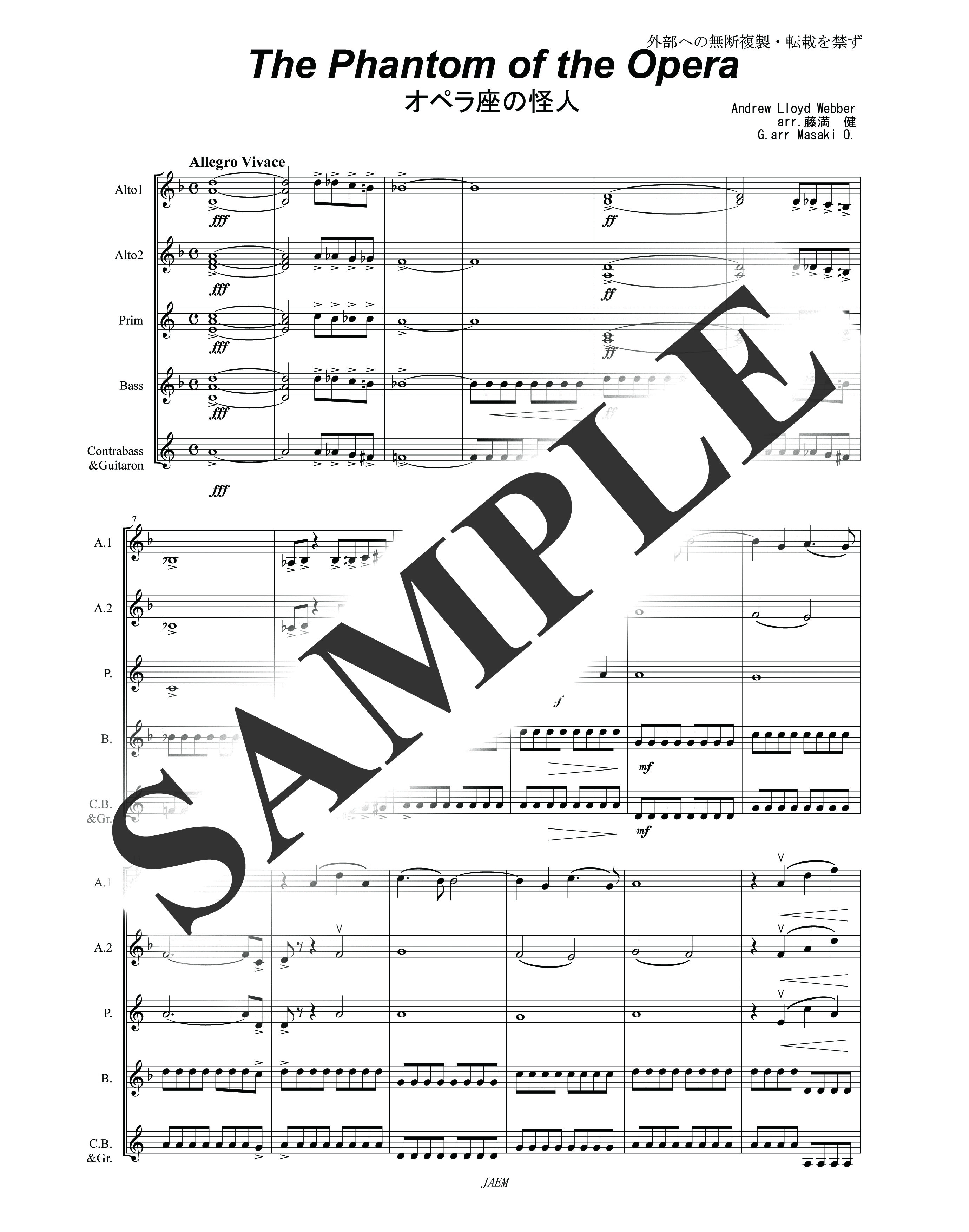 『映画音楽・民謡・その他』／オペラ座の怪人