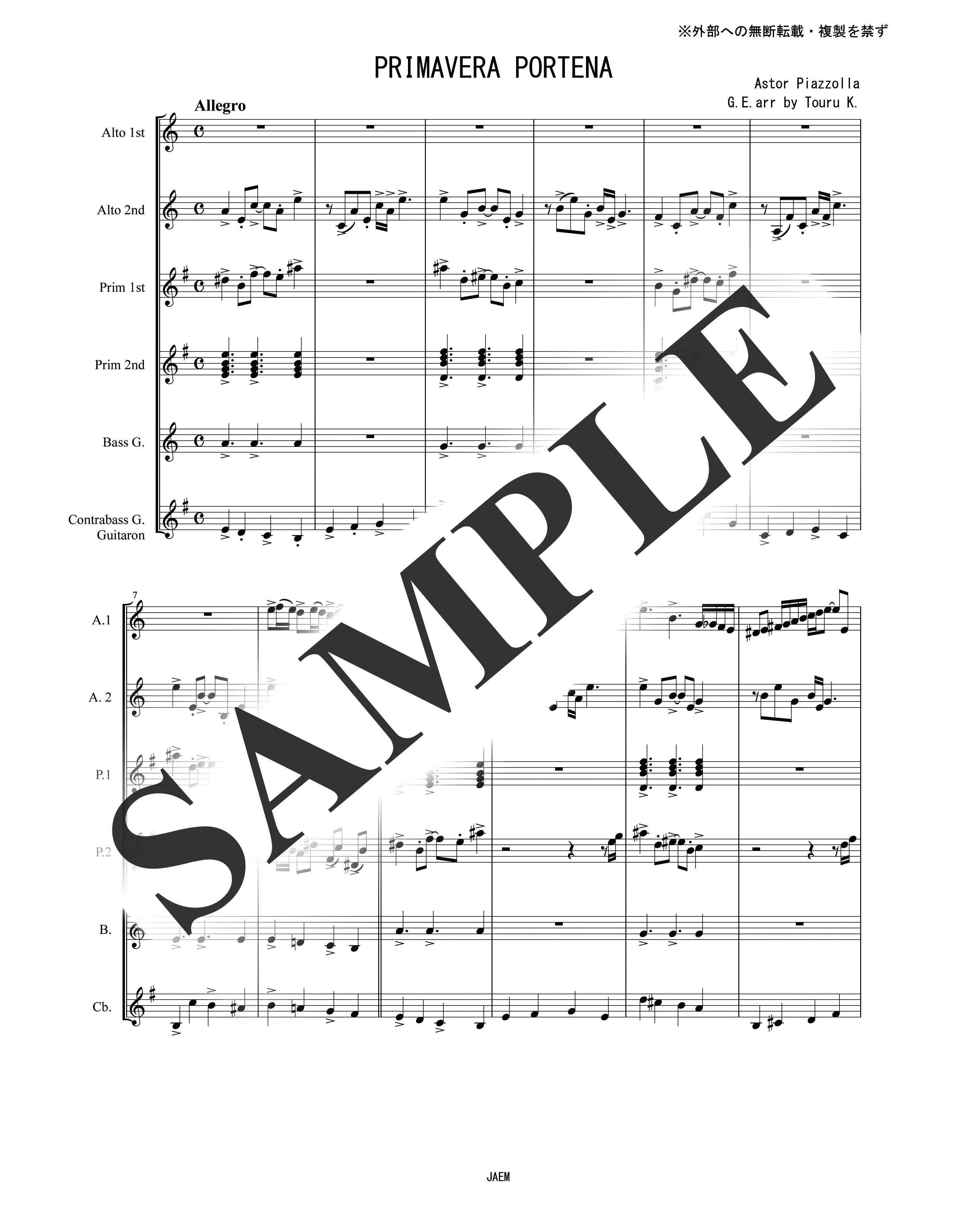 A.ピアソラ／ブエノスアイレスの春